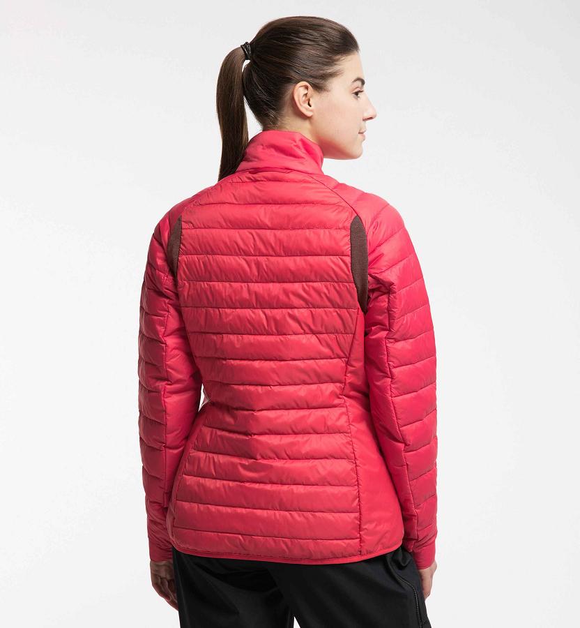 Haglöfs Womens Spire Mimic Down Jacket Red New Zealand 09835WRST